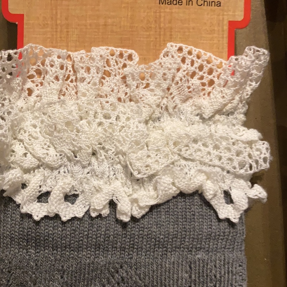 Crochet Lace Boot Cuff - Picture 2 of 4